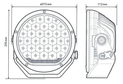 Dioda NBB | Dodatkowe światło LED NBB Alpha 225 | ZAWODOWIEC