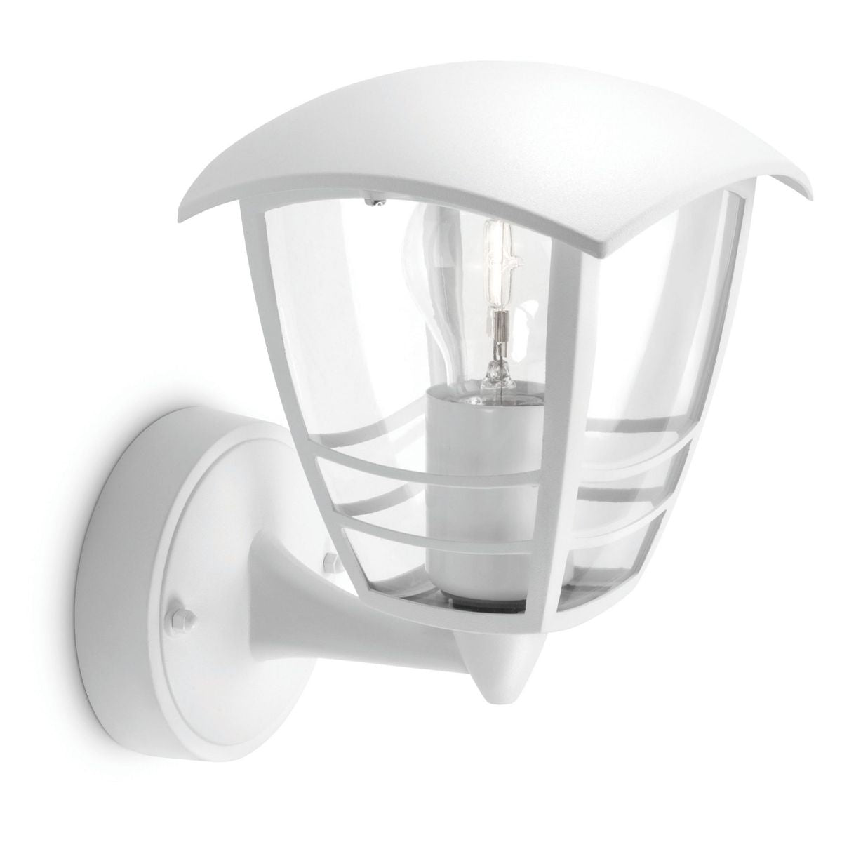 Philips - Creek Wall Lantern White 1x60W 230v UP