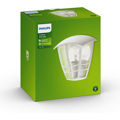 Philips - Creek Wall Lantern White 1x60W 230V Baza