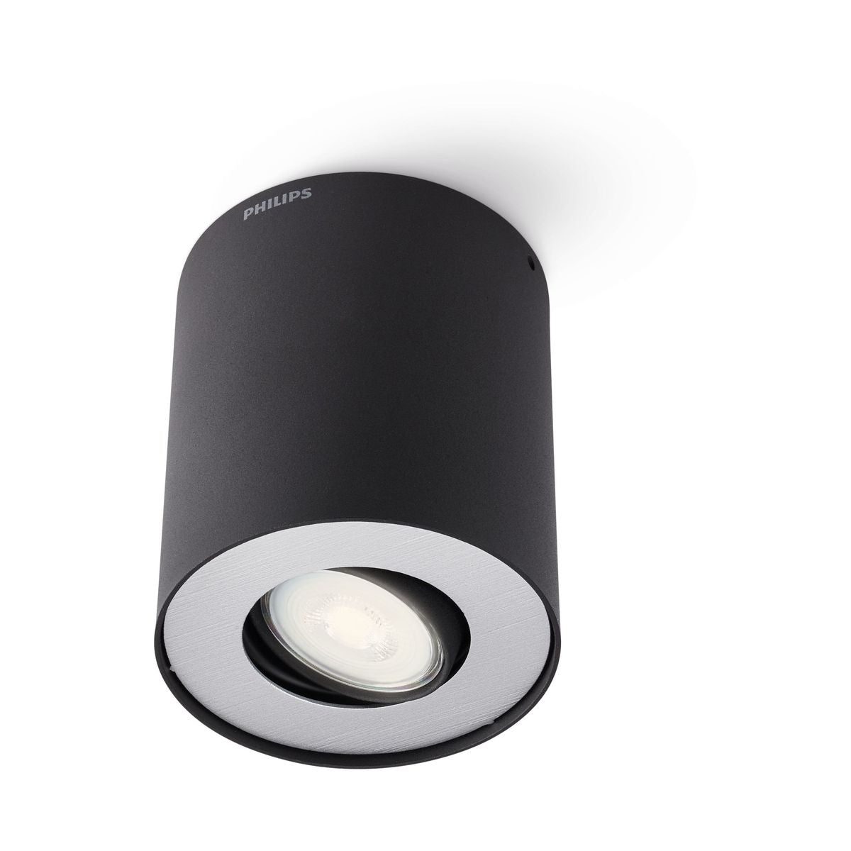 Philips - PILLAR single spot black 1x20W 230V