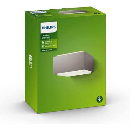 Philips - Hedgehog Wall Lantern Grey 1x42W 230V