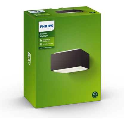 Philips - Hedgehog Wall Lantern Anthracite 1x42W