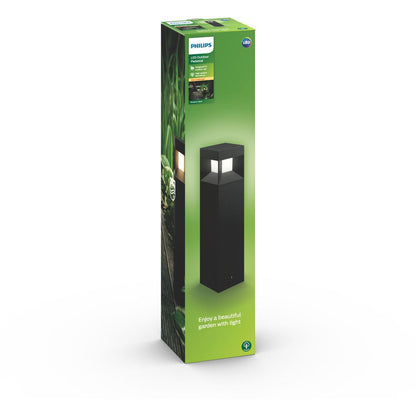 Philips - Parterre Cokol Black 1x8W 230V