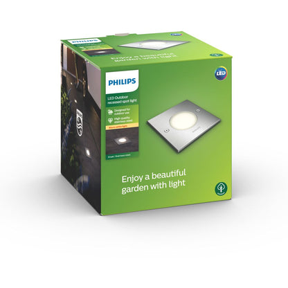 Philips - skorupa zagłębiona w INOX 1x3W 230V
