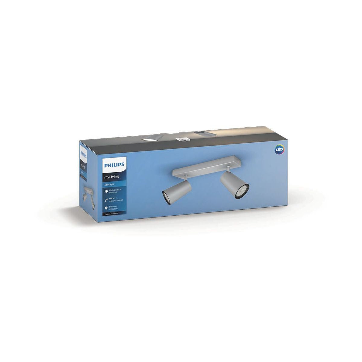 Philips - PAISLEY bar/tube aluminium 2xNW 230V