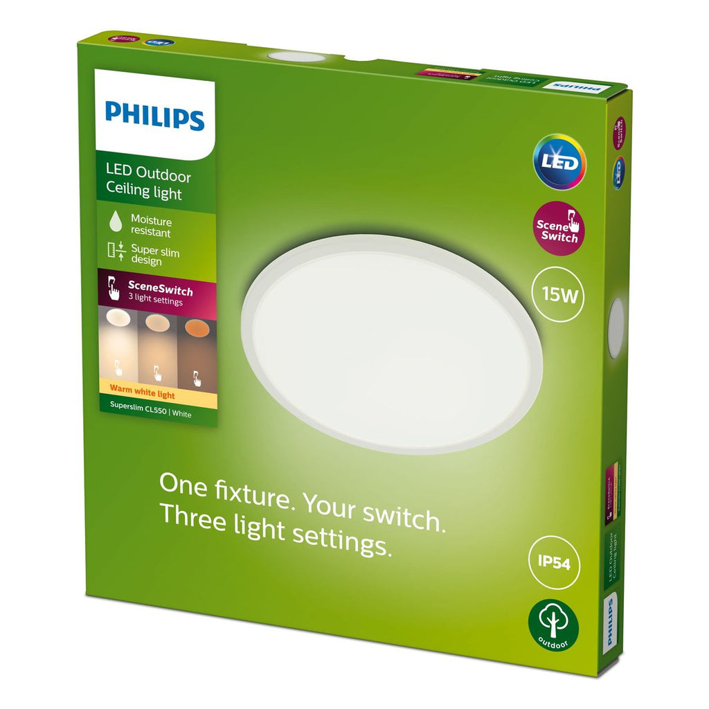Philips - Suerslim Sufit SSW 15W 27K White IP54