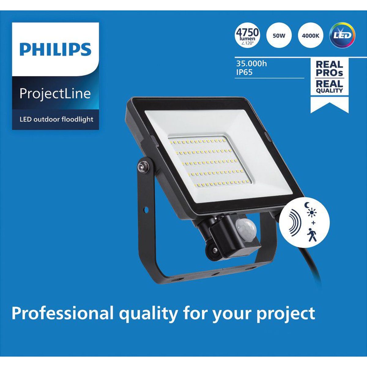 Philips - Projectline Reflight 50W 4000K czujnik