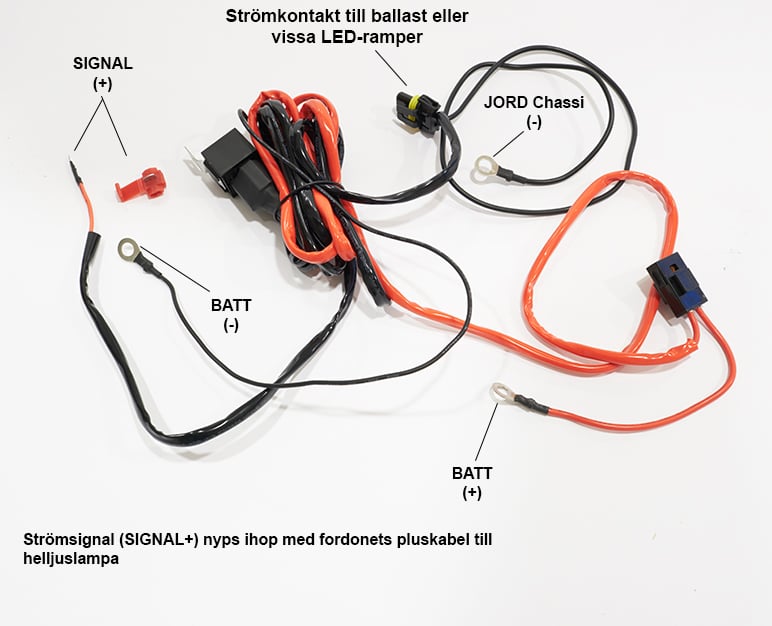 Zestaw przewodów przekaźnika 1 szt. Dodatkowe światło 12V|9006