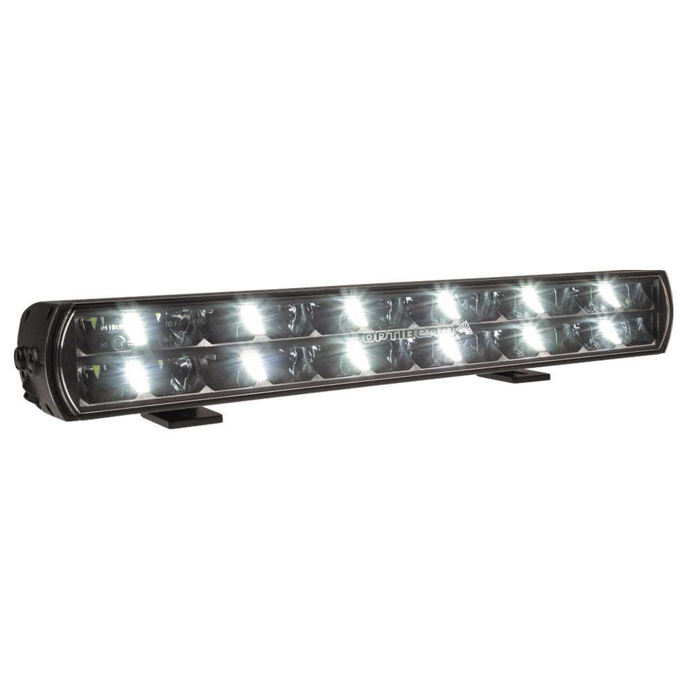 Främre sned vy av Optibeam Super Captain Dual 600 LED-ljusramp