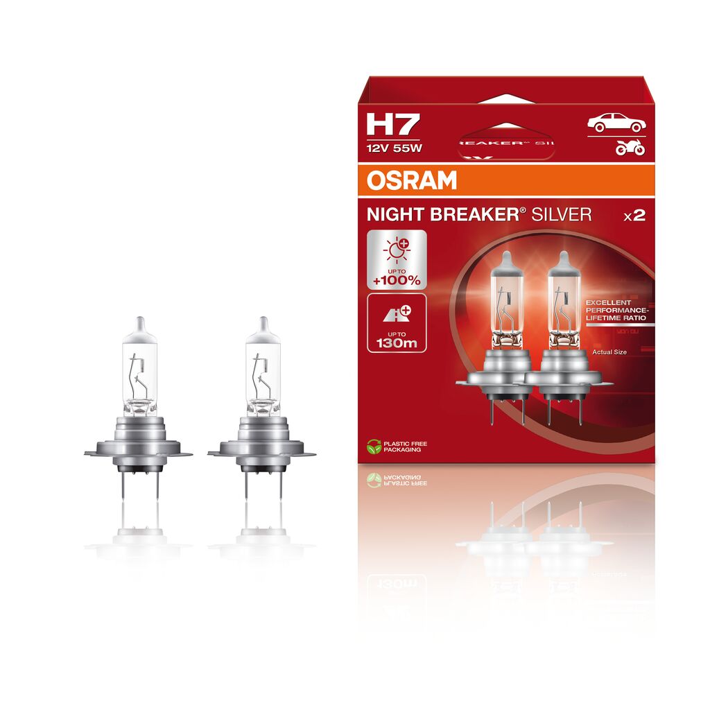 OSRAM NIGHT BREAKER SILVER - H7 - 2-Pack - bild 3