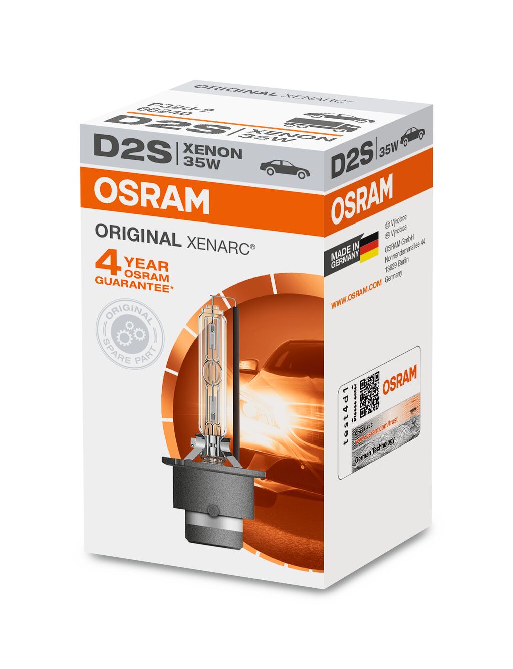 OSRAM XENARC ORIGINAL - reflektor D2S HID - składane pudełko