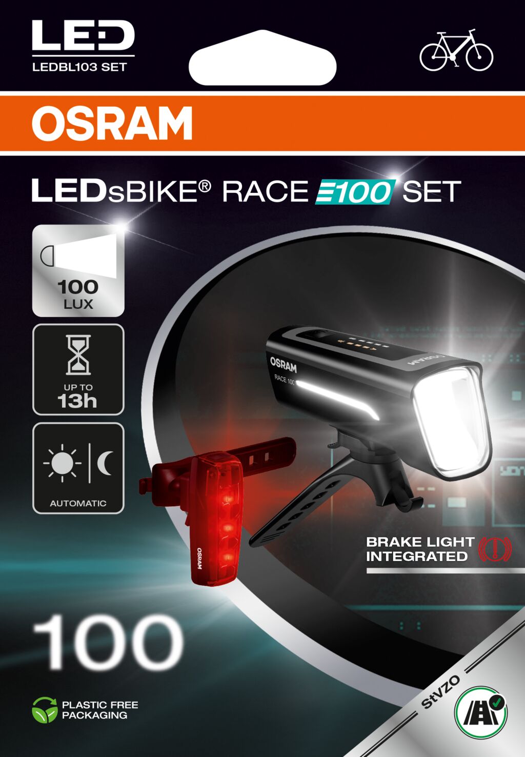Osram Ledsbike Race 100 zestaw
