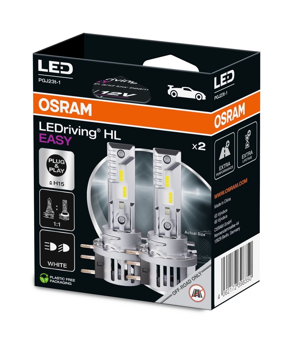 Osram Ledriving HL Easy H15 Duo Box
