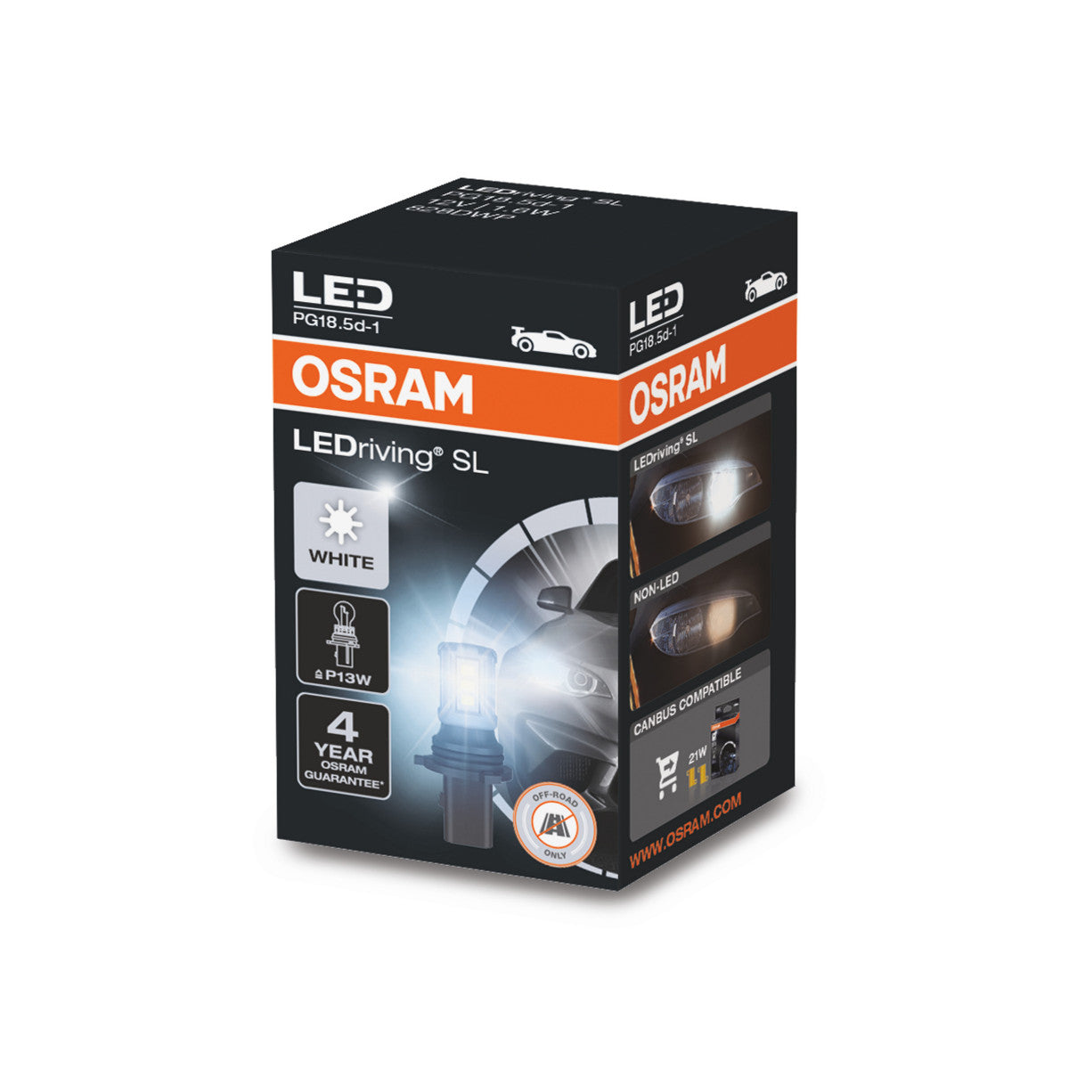 OSRAM LEDriving SL - Off-road P13W Głównie do świateł do jazdy dziennej.