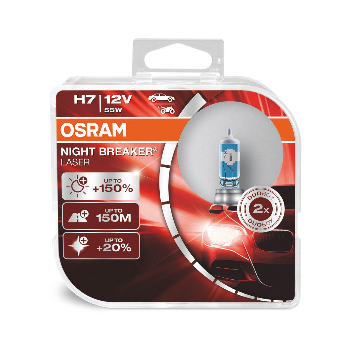 OSRAM NIGHT BREAKER® LASER H7 Duo Box