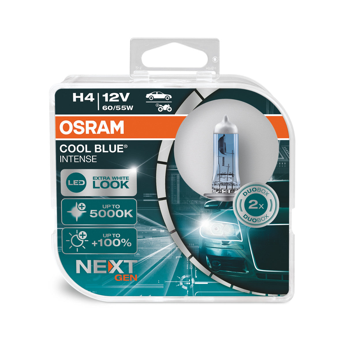 OSRAM - H4 Halogen Floodlight - Duo box - 2-PACK