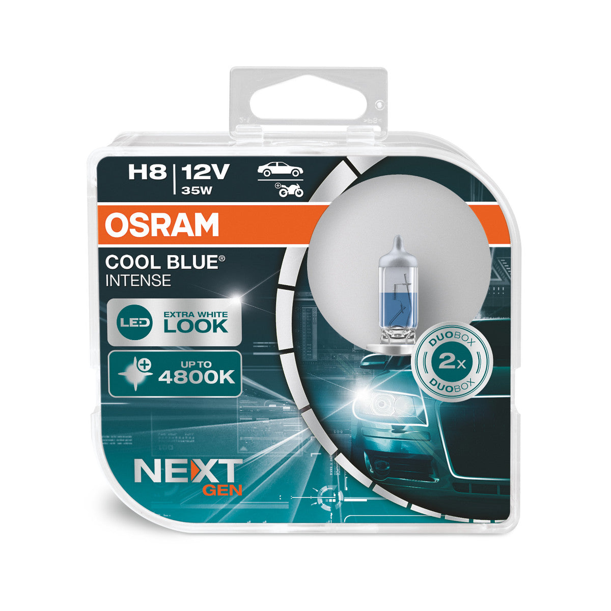 OSRAM - Reflektor halogenowy H8 - 2-PACK