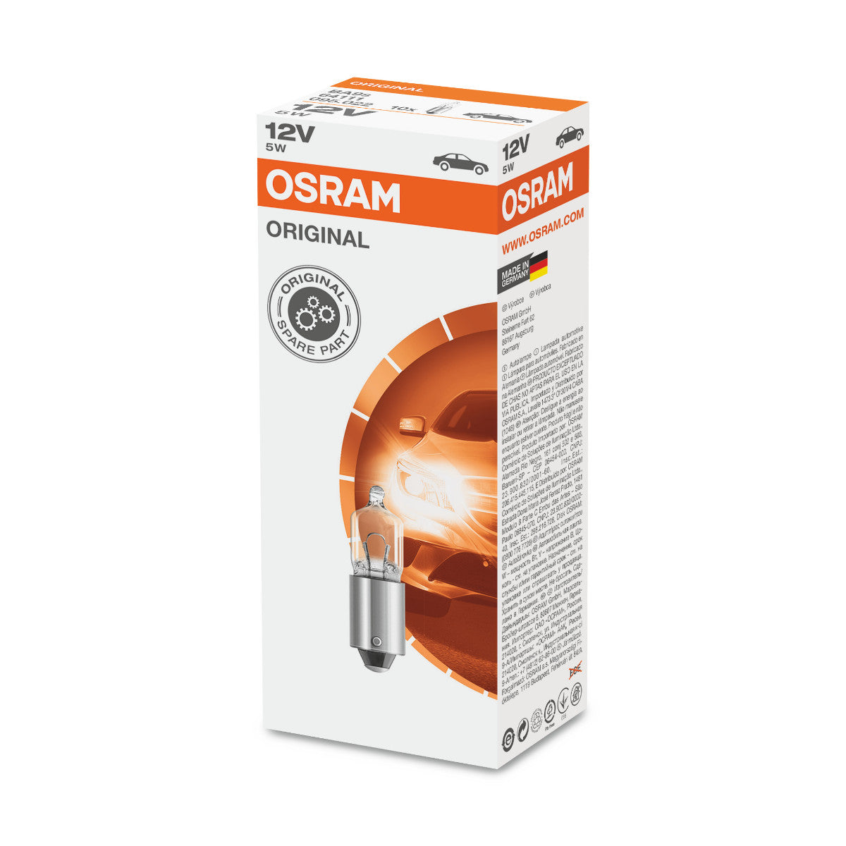 OSRAM ORIGINAL MINIWATT - 5W - 12V - Żarówka dodatkowa