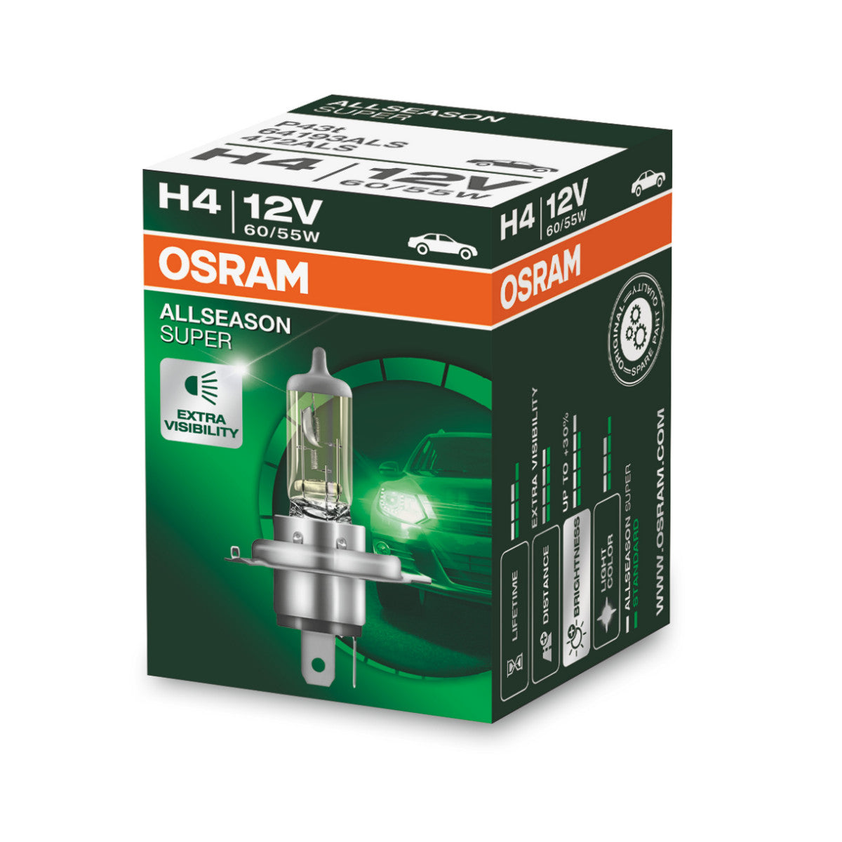 OSRAM ALLSEASON SUPER - ALLSEASON - Reflektor halogenowy H4