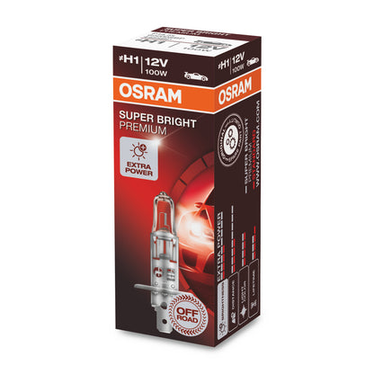 OSRAM SUPER BRIGHT PREMIUM - SUPER BRIGHT - Reflektor halogenowy off-road H1 - P14 -5s