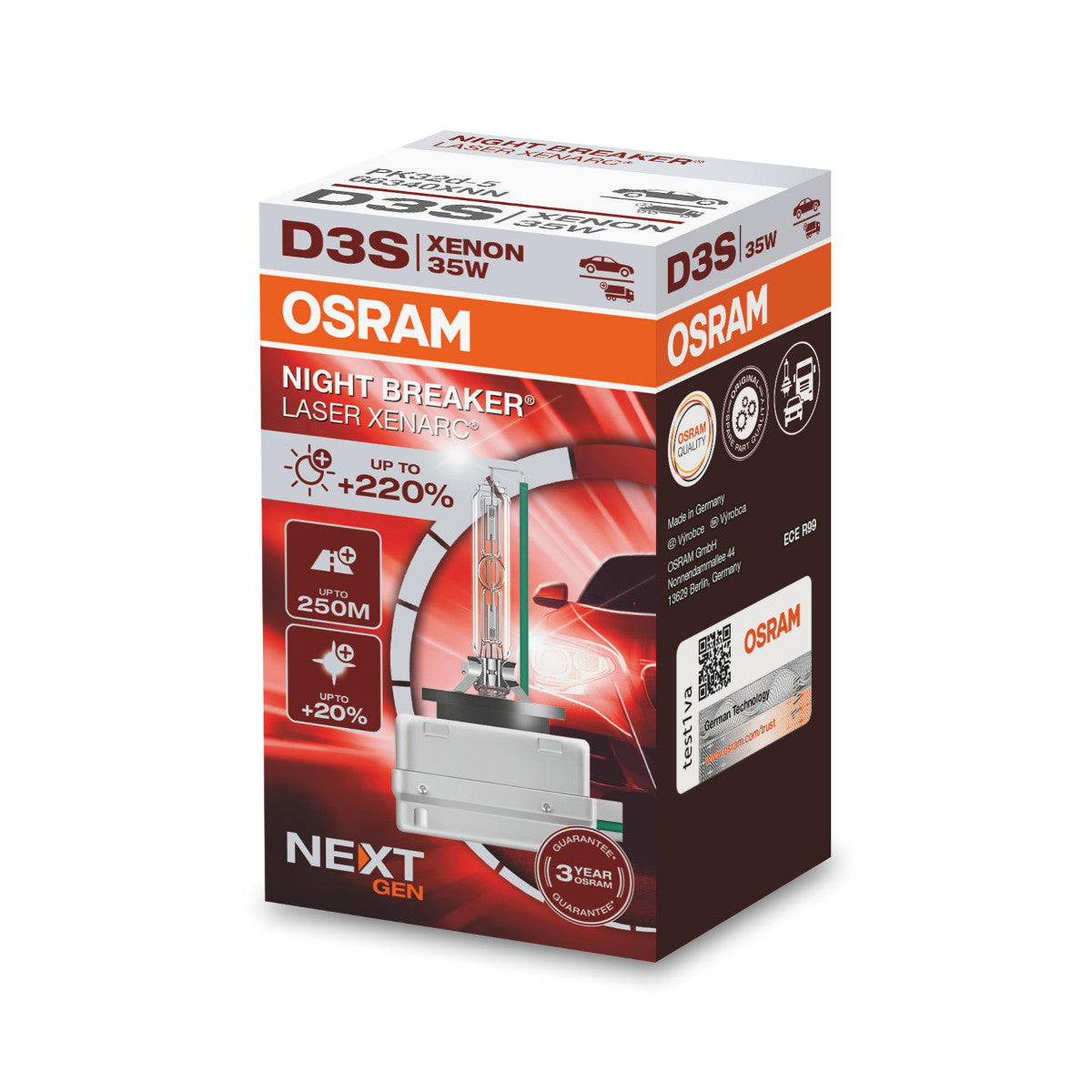 LASER OSRAM XENARC NIGHT Breaker (NEXT GEN) – D3S, 1 szt