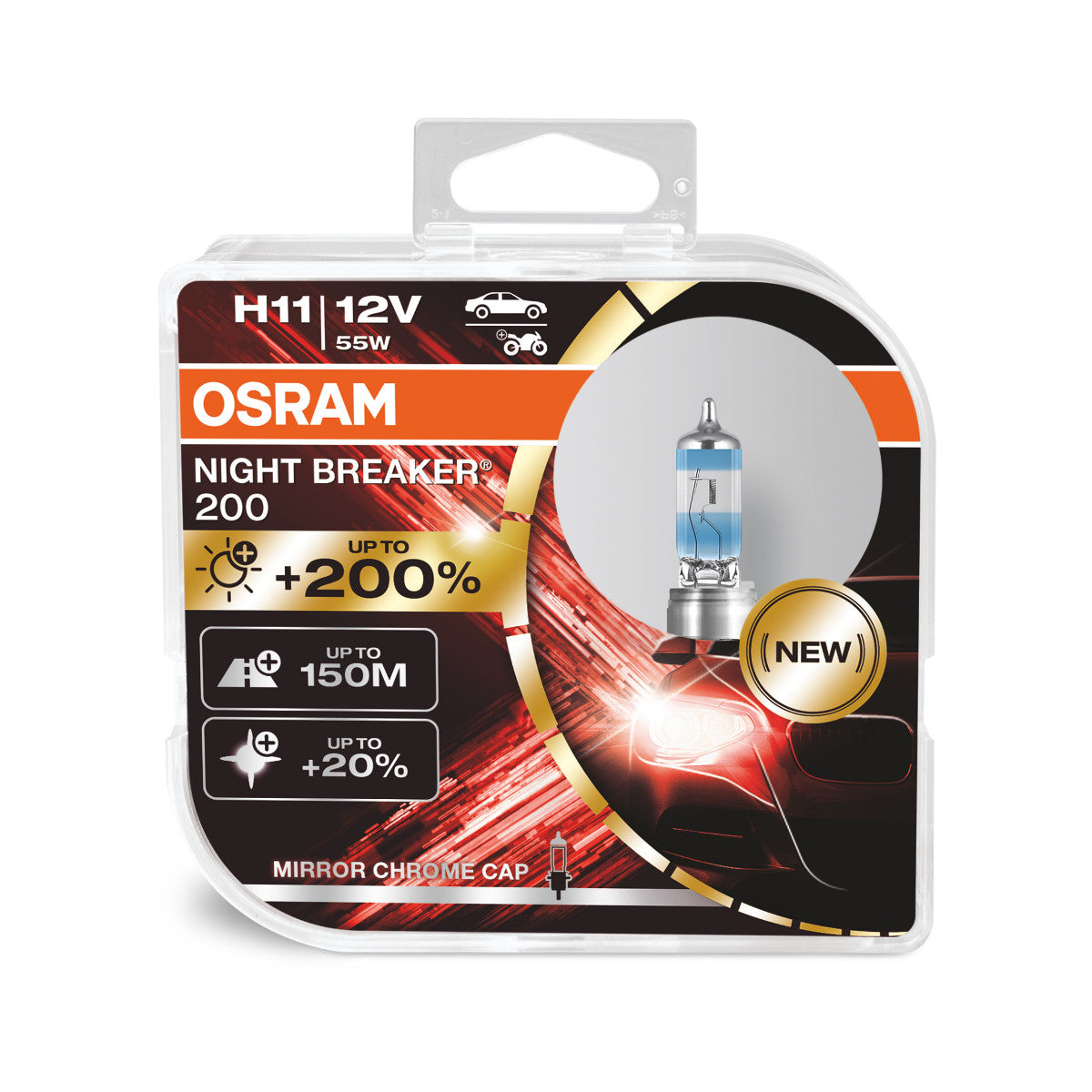 OSRAM NIGHT BREAKER 200 - H11 - 2-pak