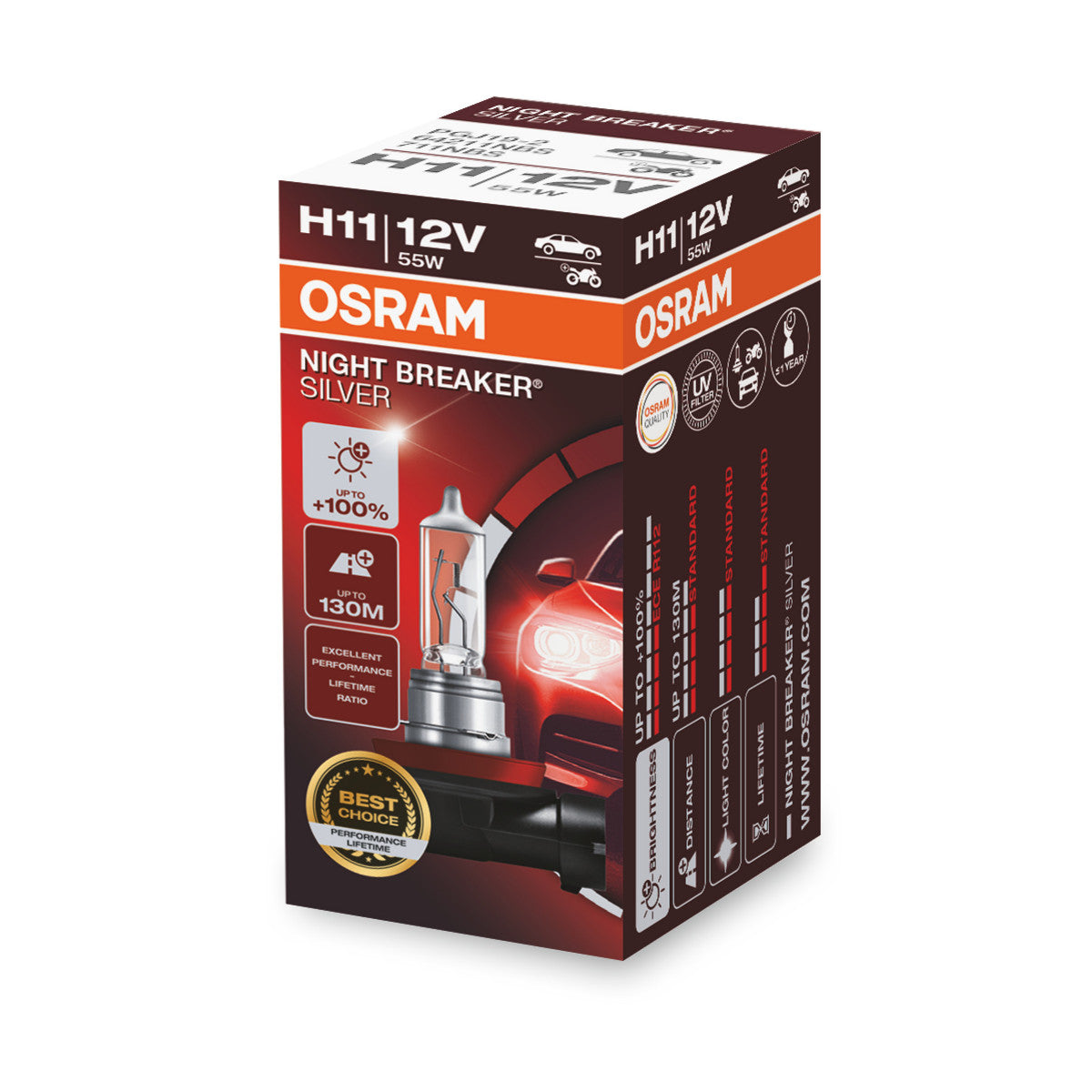 OSRAM NIGHT BREAKER® SILVER H11 Składane pudełko