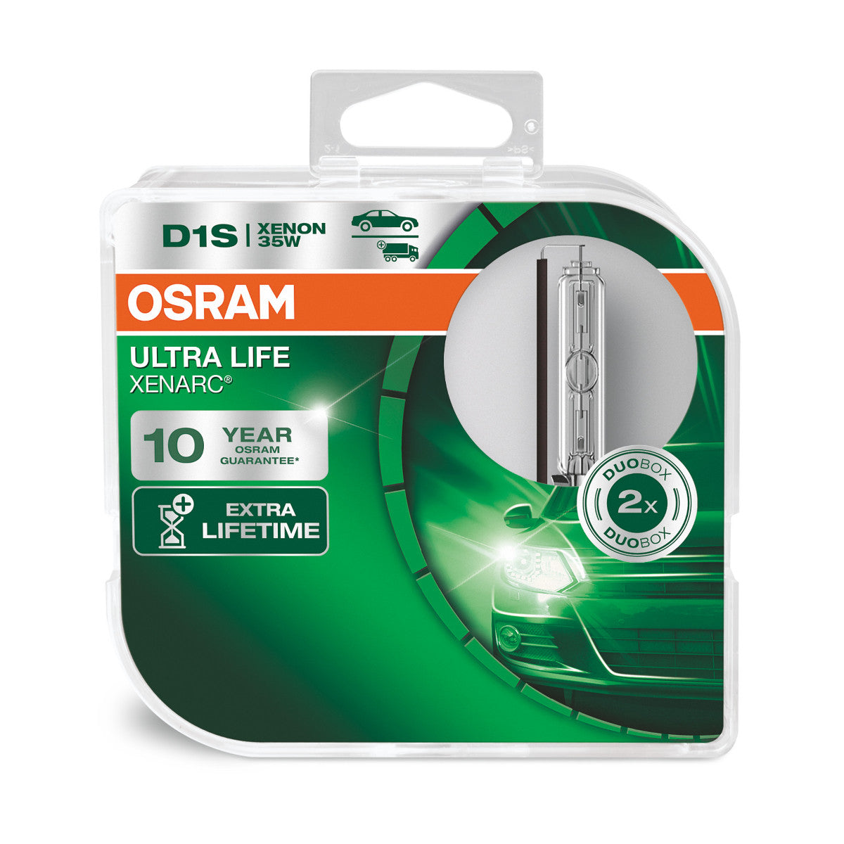 OSRAM XENARC ULTRA LIFE - lampa naświetlająca D1S HID - 2-PACK