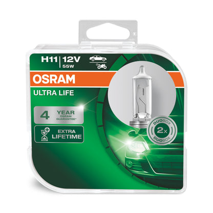 OSRAM ULTRA LIFE - Reflektor halogenowy H11 - Duo box