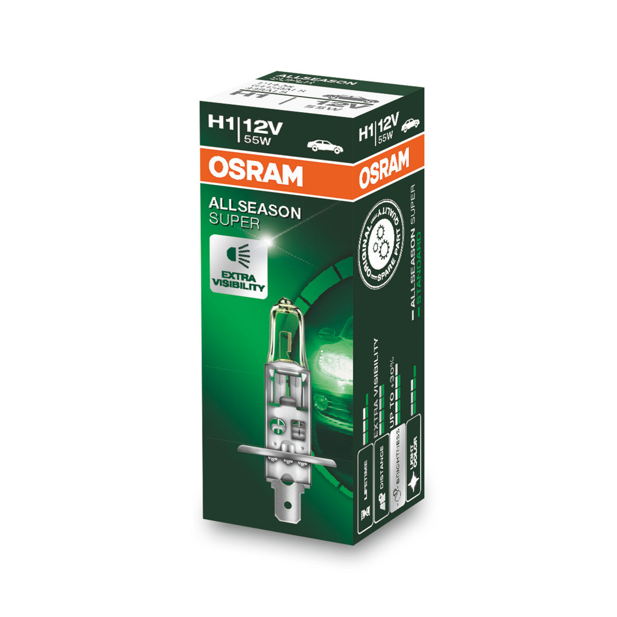 OSRAM ALLSEASON SUPER - ALLSEASON - reflektor halogenowy H1