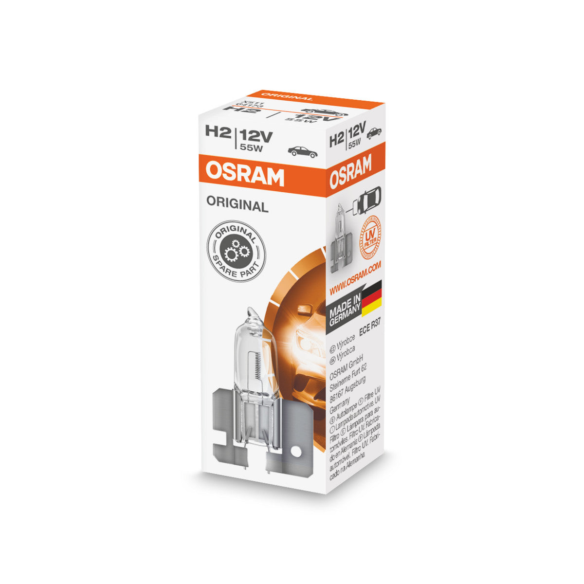 OSRAM ORIGINAL LINE - H2 - 12 V - 55 W - Naświetlacz halogenowy