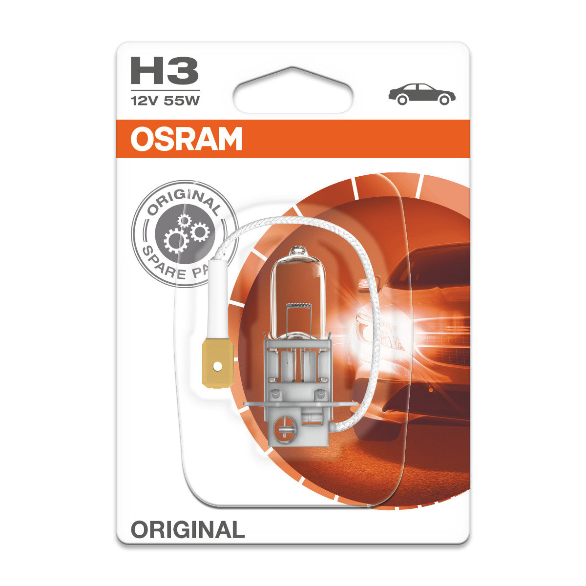 OSRAM ORIGINAL LINE - H3 - 12 V - 55 W - Naświetlacz halogenowy