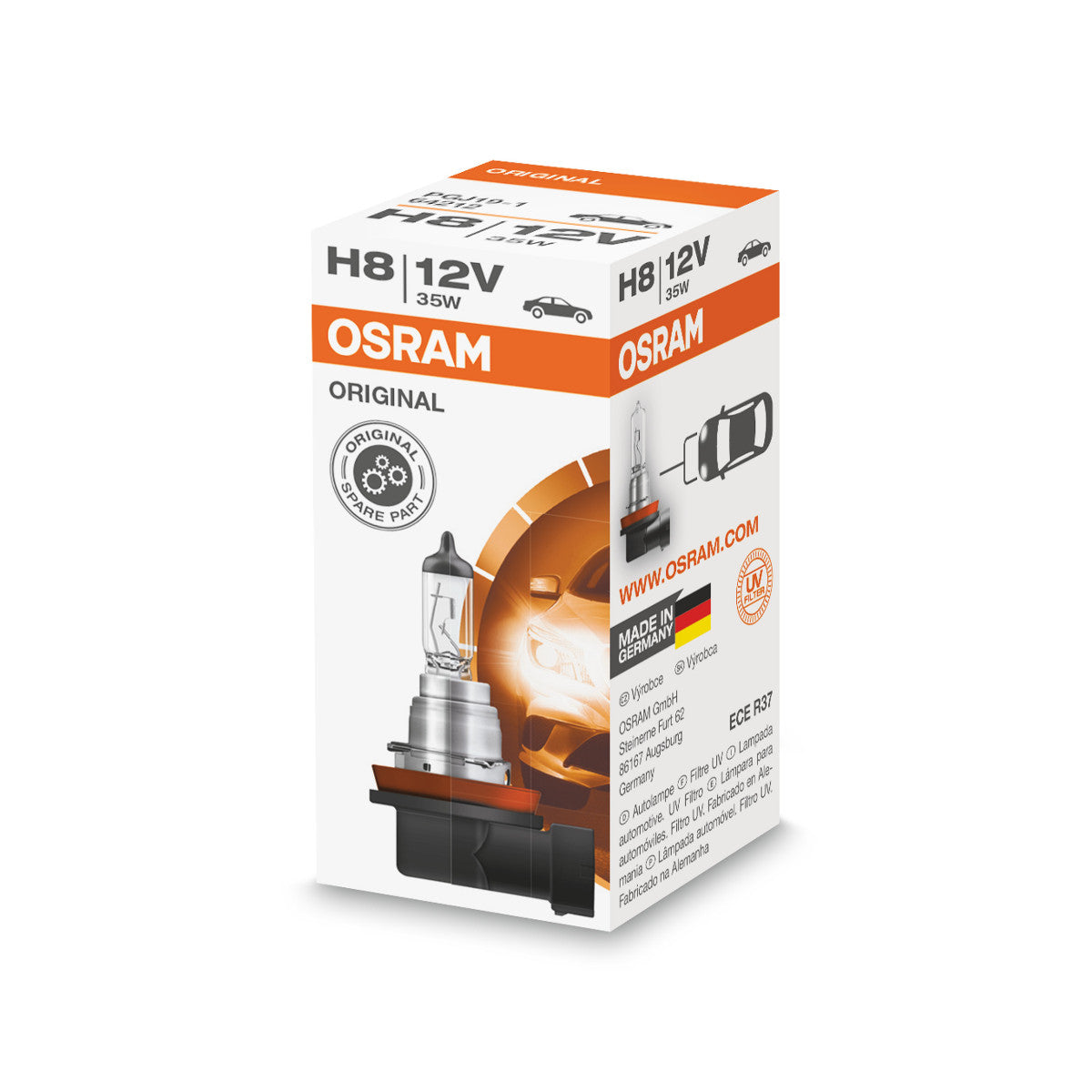 OSRAM ORIGINAL LINE - H8 - 12 V - 35 W - reflektor halogenowy - składane pudełko