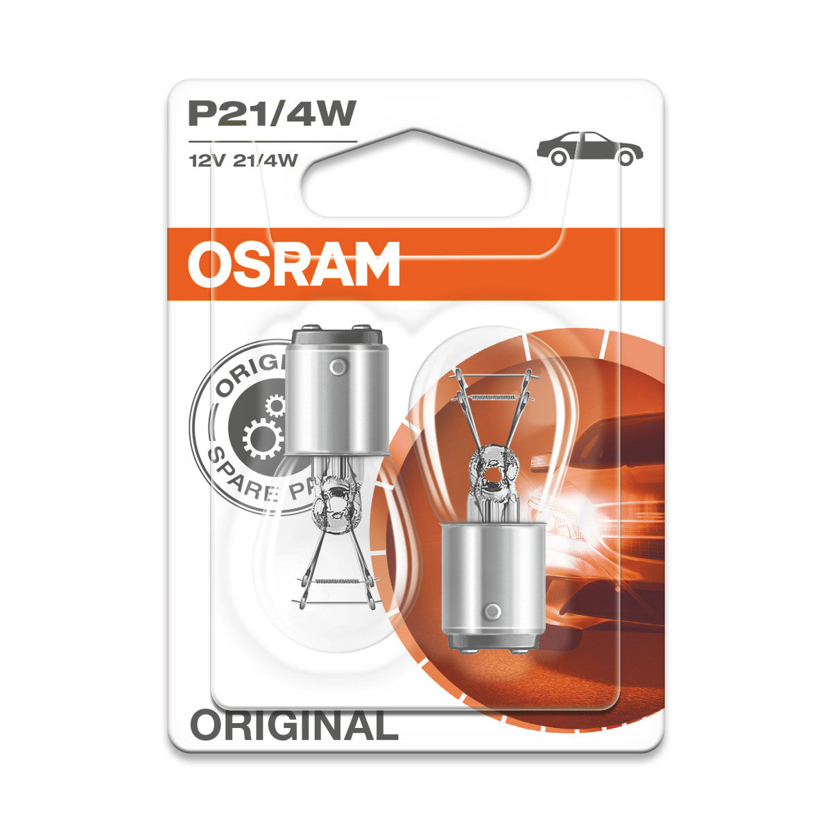 OSRAM ORIGINAL - METAL BASE - P21-4W Extra Light Lamp