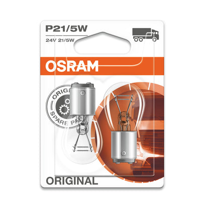 OSRAM ORIGINAL - METAL BASE - P21-5W. 24V Żarówka dodatkowa