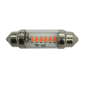 Spollampa 6V 39mm Röd