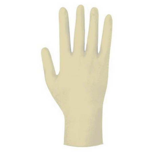 Jednorazowe bezpudrowe rękawiczki lateksowe Białe L - 5 par